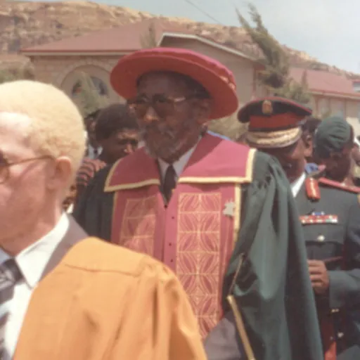 Portrait of Moshoeshoe II of Lesotho