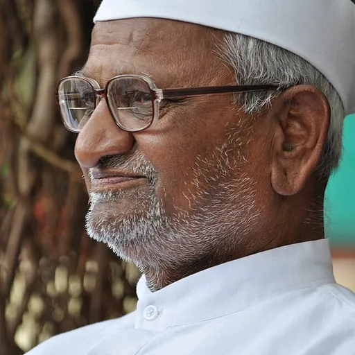 Portrait of Anna Hazare