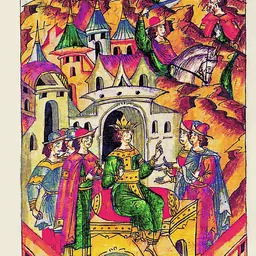 Portrait of Salladin Jalal al-Din Sultan ibn Tokhtamysh