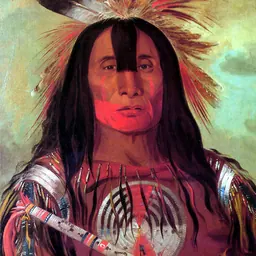 Portrait of Buffalo Bull's Back Fat