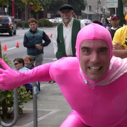 Portrait of Pink Man
