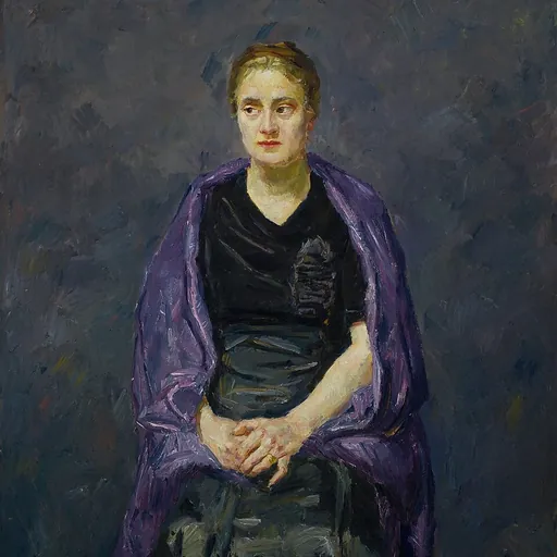 Portrait of Minna Beckmann-Tube