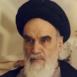 Portrait of Ruhollah Khomeini