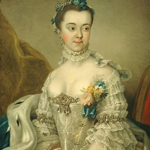 Portrait of Princess Charlotte Amalie Wilhelmine of Schleswig-Holstein-Sonderburg-Plön
