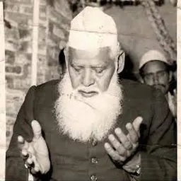 Portrait of syed Ahmad Saeed Kazmi