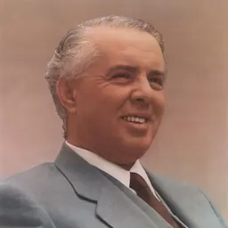 Portrait of Enver Hoxha