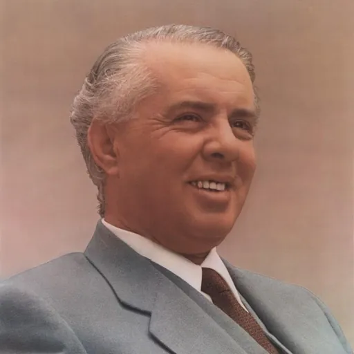 Portrait of Enver Hoxha