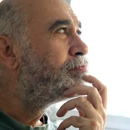 Portrait of Farshid Mesghali
