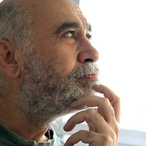 Portrait of Farshid Mesghali