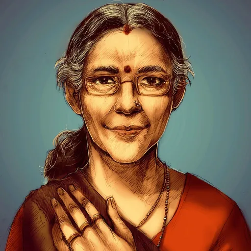 Portrait of Jashodaben Narendrabhai Modi