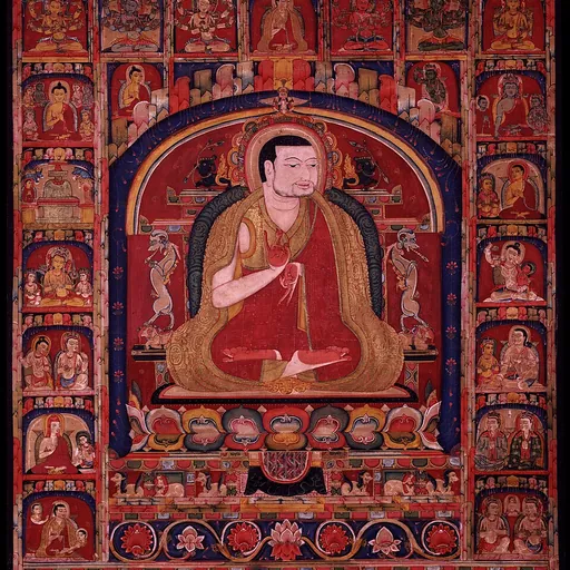 Portrait of Phagmo Drupa Dorje Gyalpo
