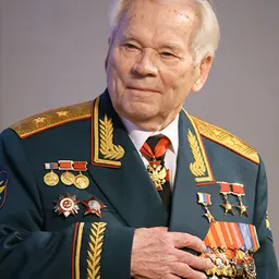 Portrait of Mikhail Kalashnikov