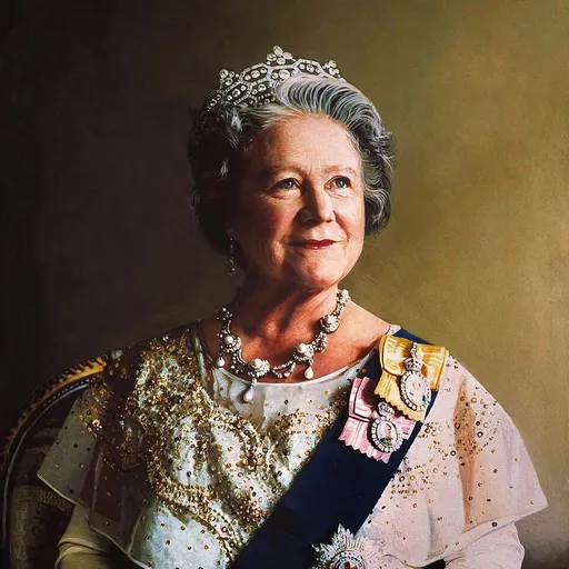 Portrait of Queen Elizabeth the Queen Mother