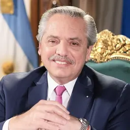 Portrait of Alberto Fernández