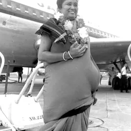 Portrait of Shakuntala Devi