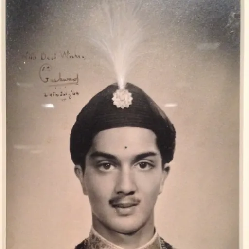 Portrait of Fateh Singh Rao Gaekwad, Crown Prince of Baroda