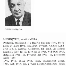 Portrait of Gösta Lundqvist
