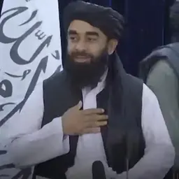 Portrait of Zabiullah Mujahid
