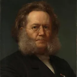Portrait of Henrik Ibsen