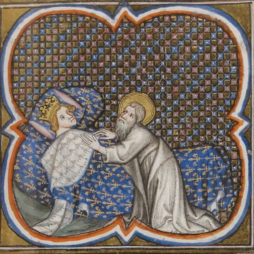 Portrait of Walric, abbot of Leuconay