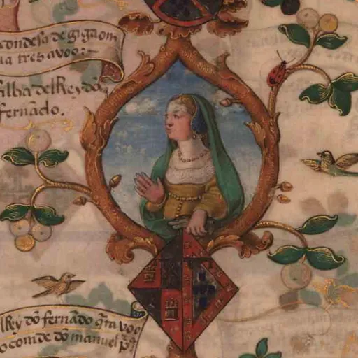 Portrait of Isabella of Portugal, Lady of Viseu
