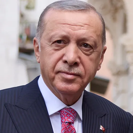 Portrait of Recep Tayyip Erdoğan