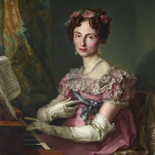 Portrait of Princess Maria Amalie of Saxony