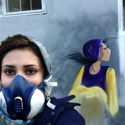 Portrait of Shamsia Hassani
