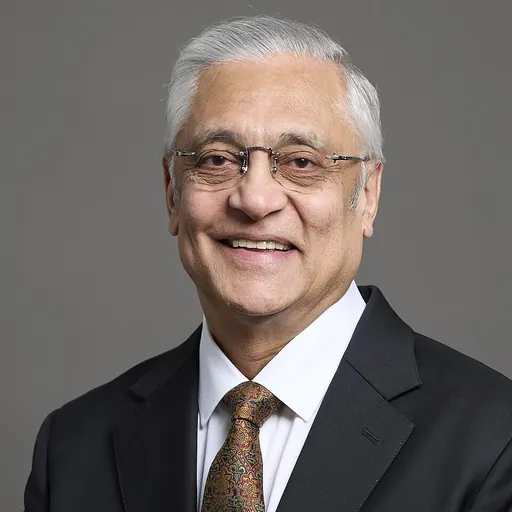 Portrait of Kamlesh Patel, Baron Patel of Bradford
