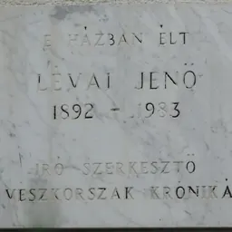 Portrait of Jenő Lévai