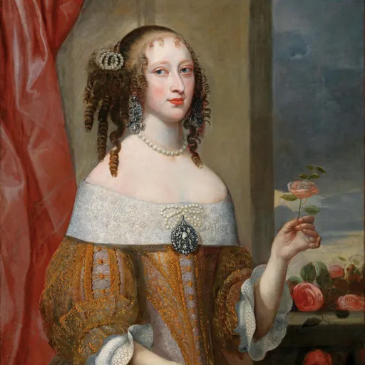 Portrait of Princess Henriette Adelaide of Savoy