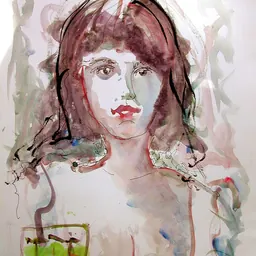 Portrait of Pamela Courson