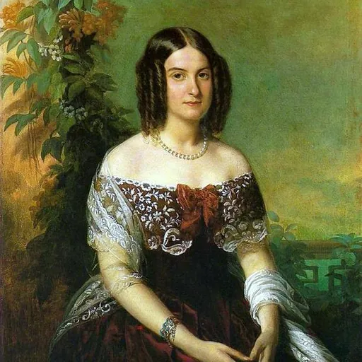 Portrait of Maria Isabel de Alcântara, Countess of Iguaçu
