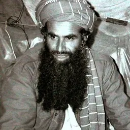 Portrait of Abdul Rasul Sayyaf
