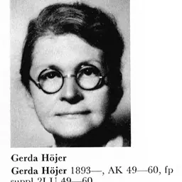 Portrait of Gerda Höjer