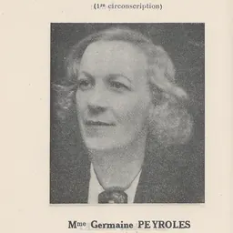 Portrait of Germaine Peyroles