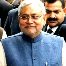 Portrait of Nitish Kumar
