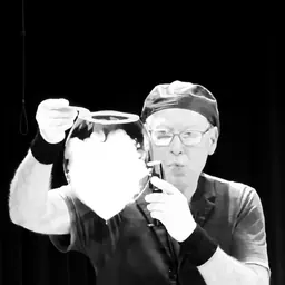 Portrait of The Amazing Bubble Man