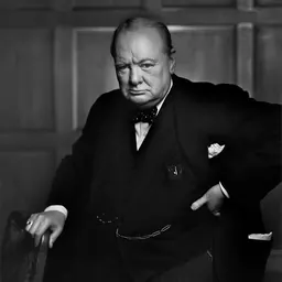 Portrait of Winston Churchill