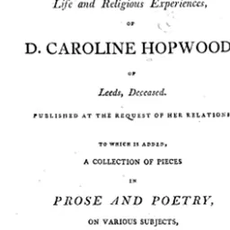 Portrait of Caroline Hopwood