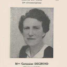 Portrait of Germaine Degrond