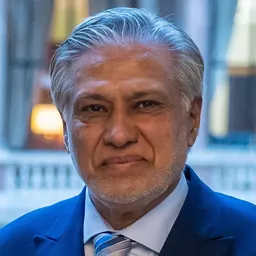 Portrait of Ishaq Dar
