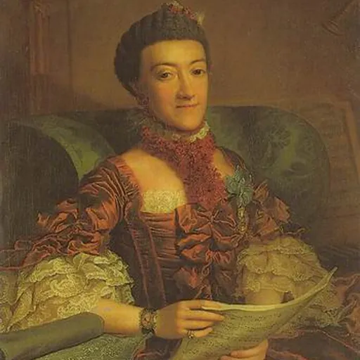 Portrait of Princess Charlotte Sophie of Saxe-Coburg-Saalfeld