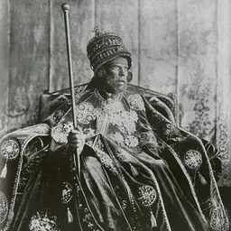 Portrait of Menilek II