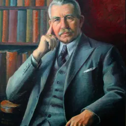 Portrait of Ágúst H. Bjarnason