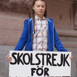 Portrait of Greta Thunberg