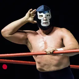 Portrait of Blue Demon Jr.