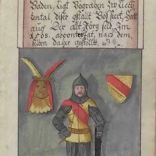 Portrait of Rudolf V, Margrave of Baden-Pforzheim