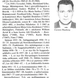 Portrait of Carsten Thunborg