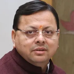 Portrait of Pushkar Singh Dhami